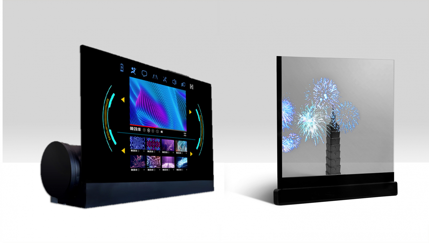 可卷式、折迭性、高透明